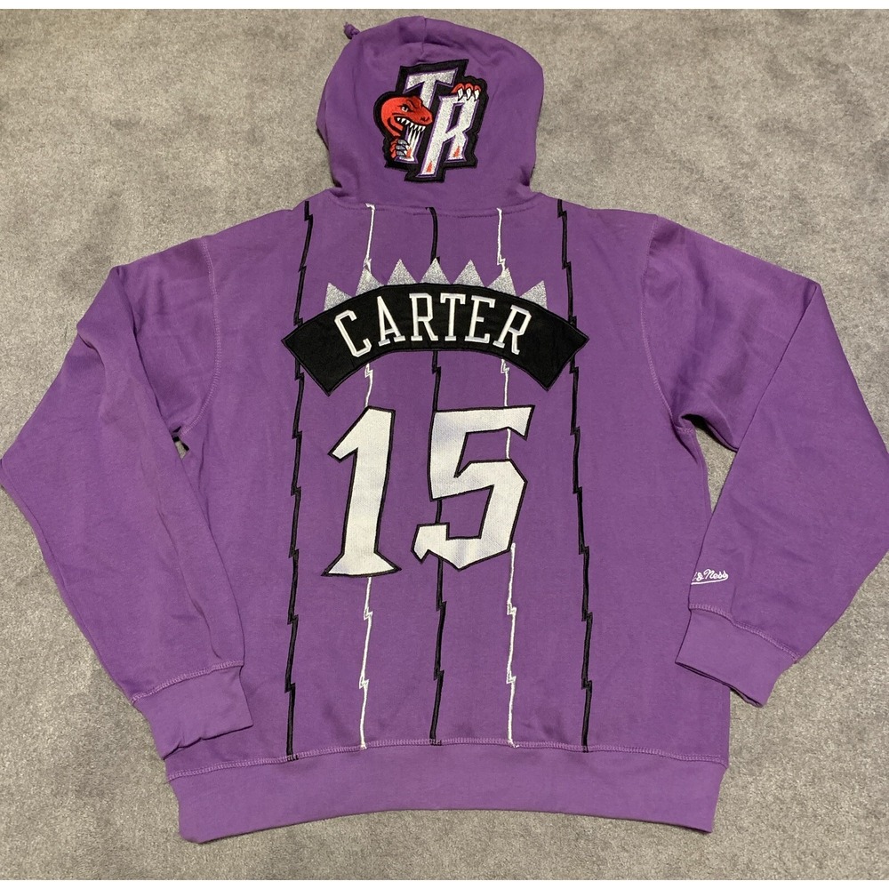 Toronto‎ Raptors Mitchell & Ness Men's Carter Away '98 Jersey Hoodie NWOT